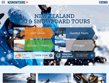 Tablet Screenshot of nzsnowtours.com